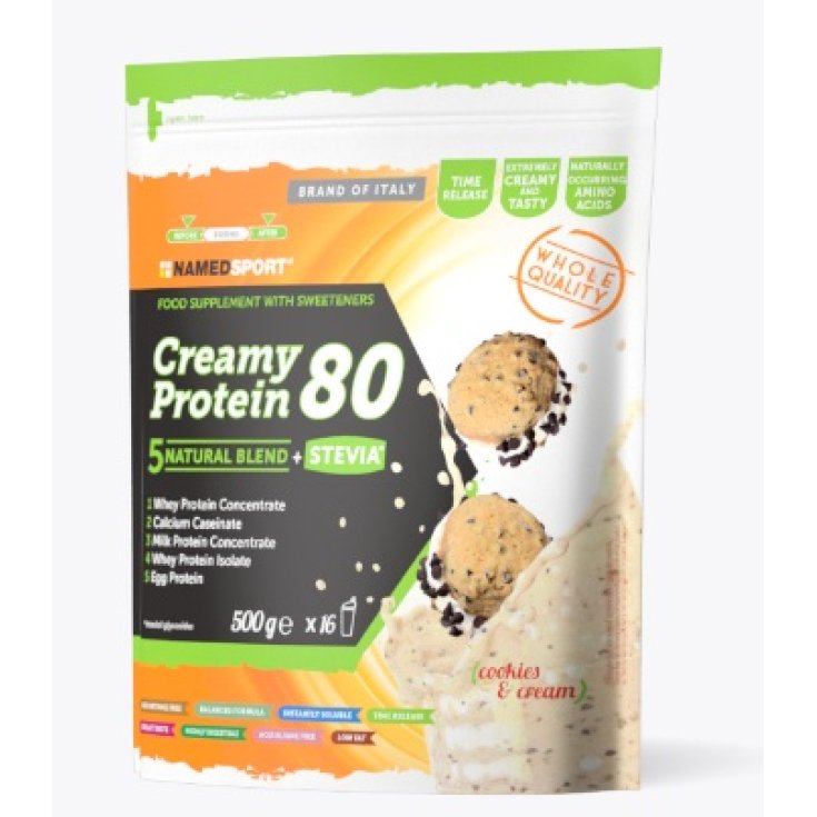 Creamy Protein 80 Cookies & Cream - Named Sport
