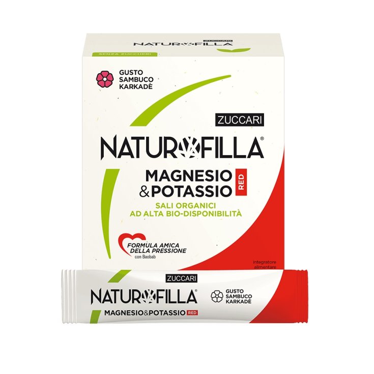 Naturofilla Magnesio & Potassio Red Gusto Sambuco Zuccari 28 Stick Pack