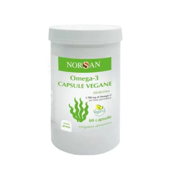 Norsan Omega 3 Vegano 80 Capsule - Integratore di Omega-3