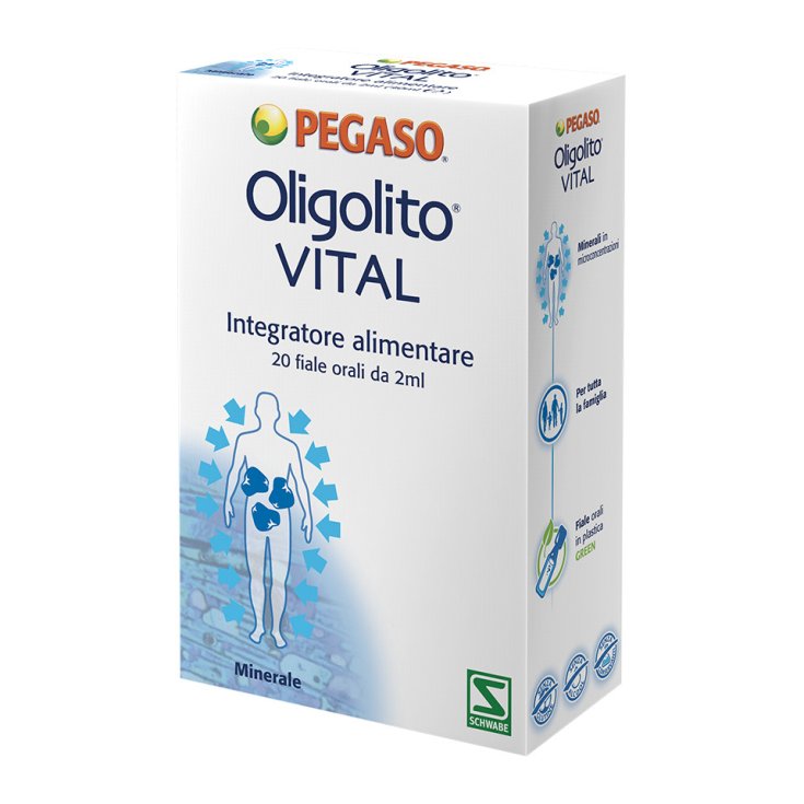 Oligolito Vital Pegaso 20 Fiale - Integratore di Zinco e Selenio