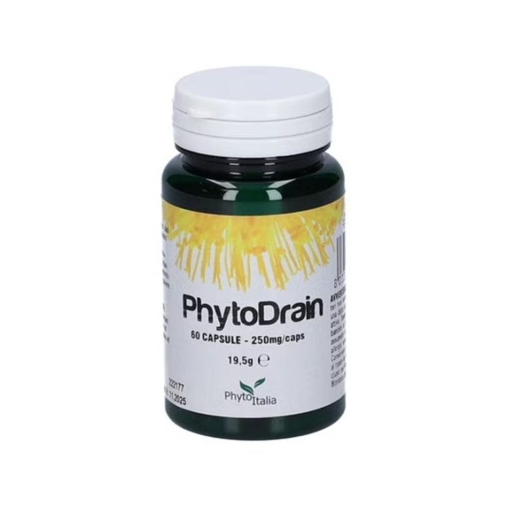 PhytoDrain Phytoitalia 60 Capsule - Integratore per Funzionalità Epatobiliare