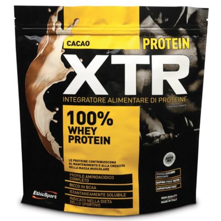 Protein XTR Cacao EthicSport 500 Grammi - Proteine per Massa Muscolare