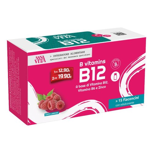Sanavita B-vitamins B12 15 Flaconcini - Integratore di Vitamina B