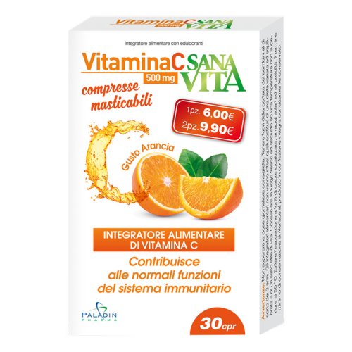 Sanavita Vitamina C Masticabile 30 Compresse - Integratore Alimentare