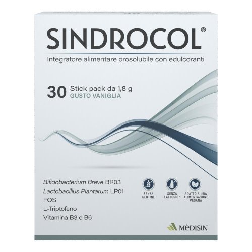 Sindrocol 30 Stick Pack - Fermenti Probiotici per Intestino