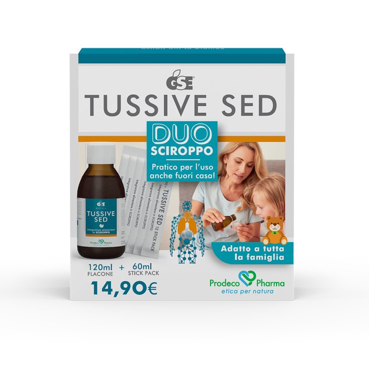 Tussive Sed DUO Sciroppo GSE 120ml+6 Stick