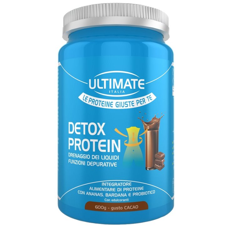 Detox Protein Ultimate Cacao 600 Grammi - Proteine al Gusto di Cacao