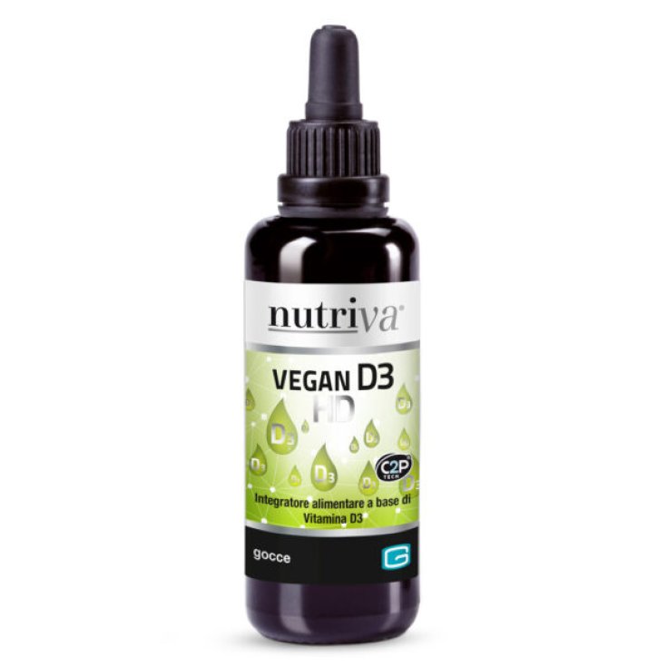 Nutriva Vegan D3 Gocce da 30 ml - Vitamina D3 ad Alto Dosaggio