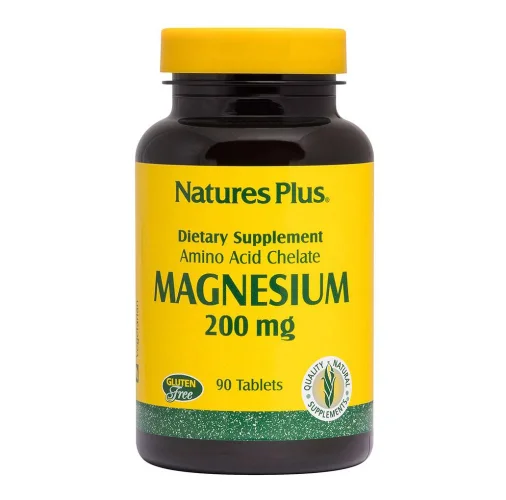 Magnesio Chelato Natures Plus 200 mg - 90 Tavolette