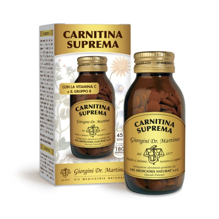 Carnitina Suprema Dr. Giorgini 180 Pastiglie - Integratore Alimentare