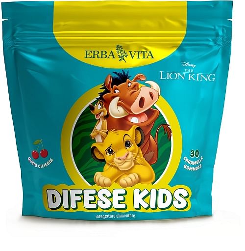 Difese Kids Erba Vita 30 Gommose - Vitamine per Difese Immunitarie dei Bambini