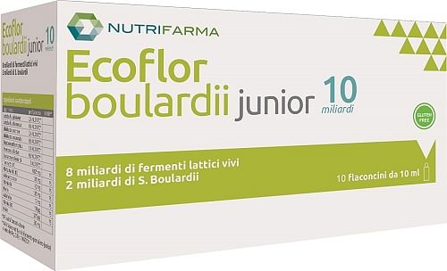Ecoflor Boulardii Junior 10 Miliardi - 10 Flaconcini da 10 ml
