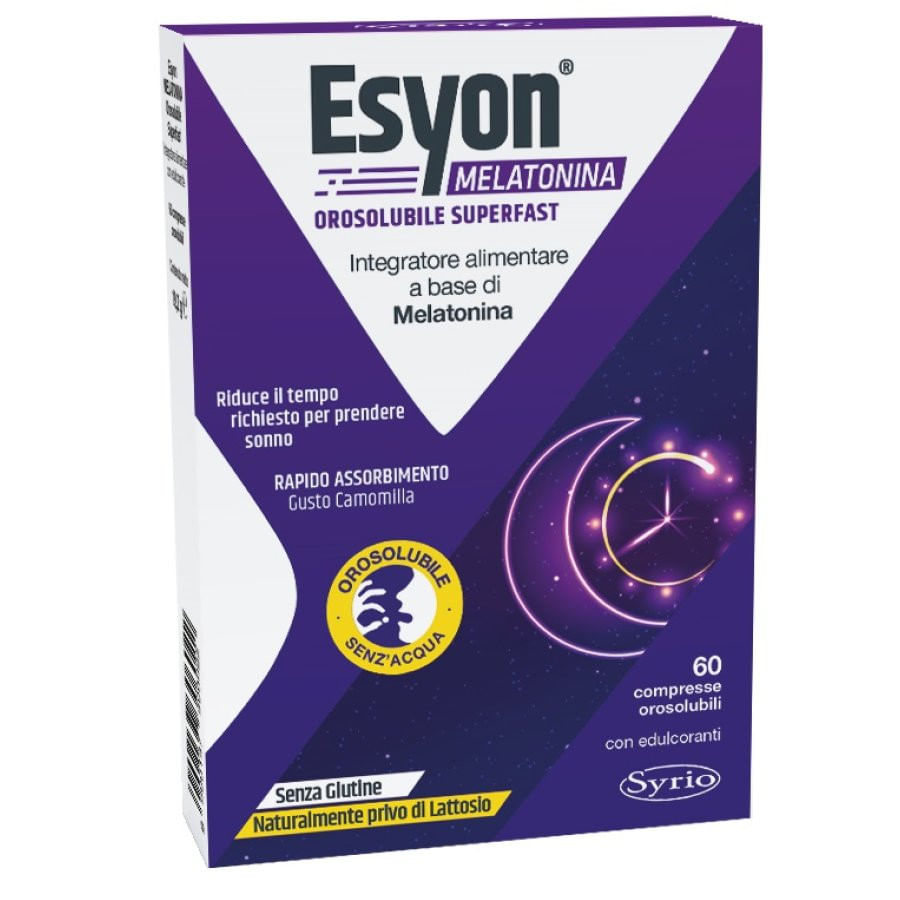 Esyon Melatonina Orosolubile Superfast - 60 Compresse