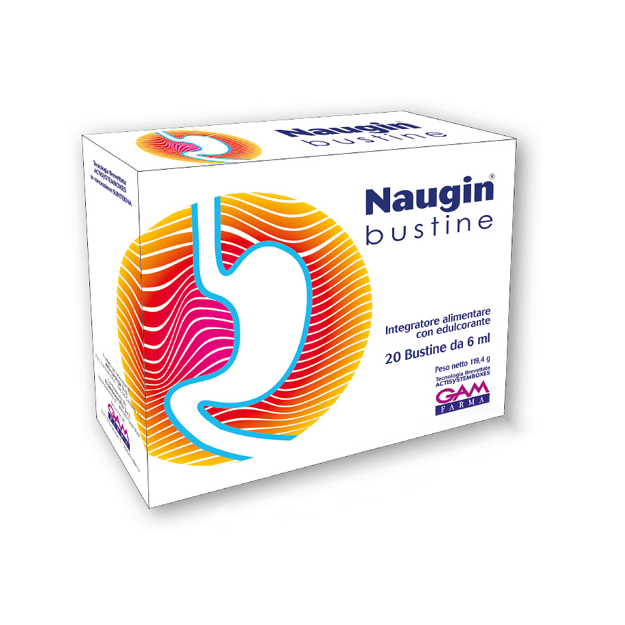 Naugin 20 Bustine - Integratore di Zenzero per Digestione