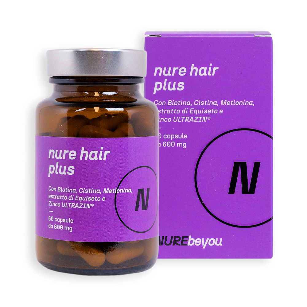 Nure Hair Plus 60 Capsule - Integratore per Rinforzare i Capelli