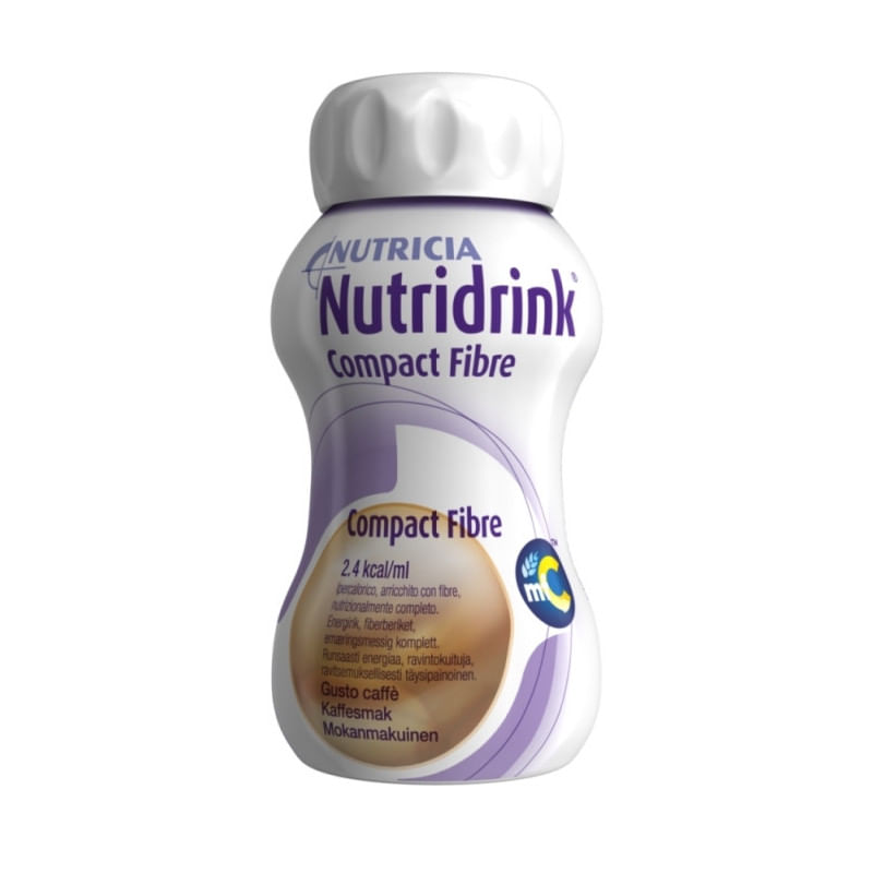 Nutridrink Compact Fibre Caffè - 4 Bottiglie da 125 ml