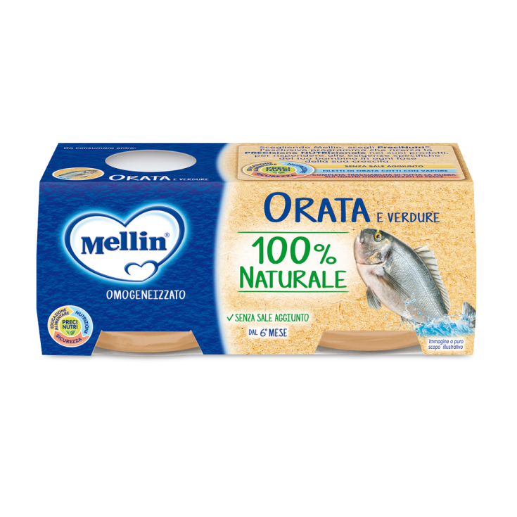 Orata E Verdure Mellin 2x80g