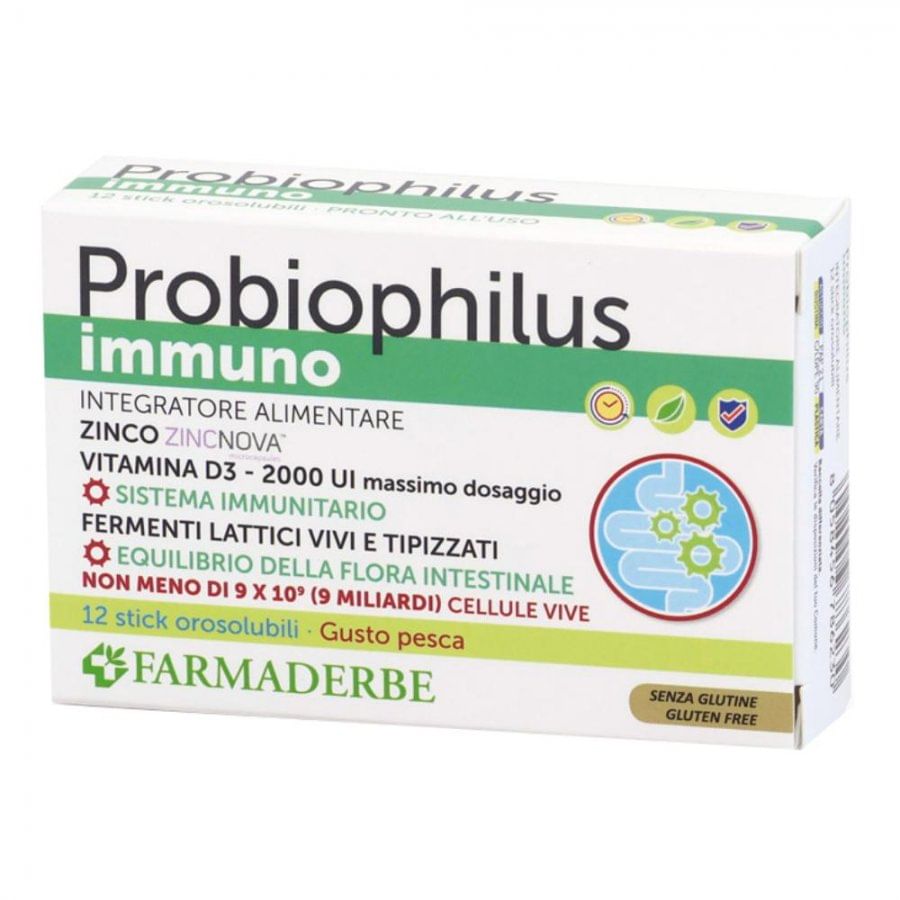 Probiophilus Immuno 12 Stick Pack - Fermenti Lattici