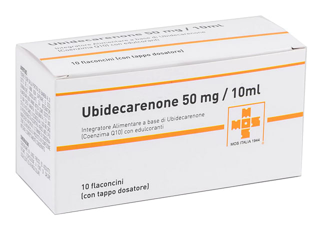 Ubidecarenone 50 mg/10 ml - Polvere e Solvente per Sospensione Orale 10 Flaconcini