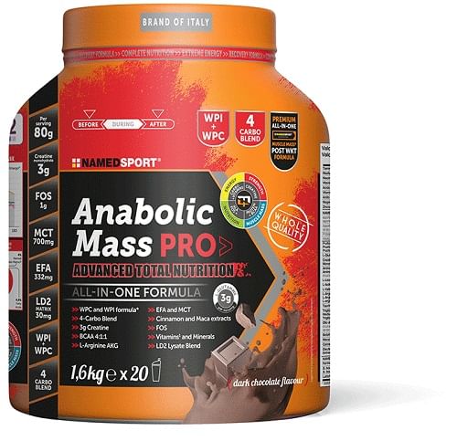 Anabolic Mass PRO Dark Chocolate - Named Sport 1600 Grammi