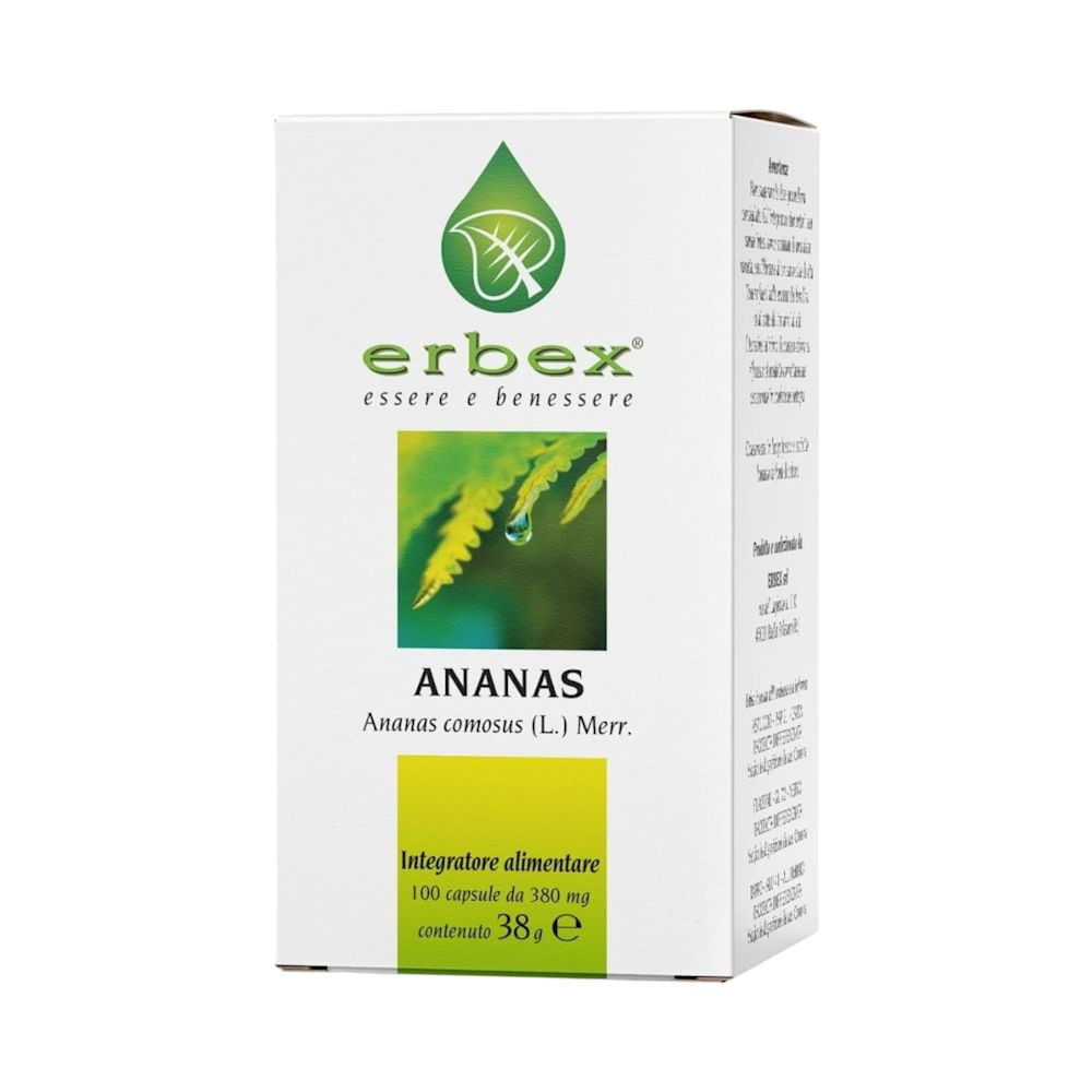 Ananas Erbex 100 Capsule 380 mg - Integratore per Cellulite