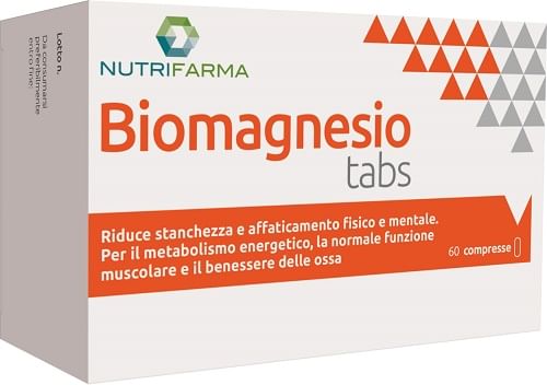 Biomagnesio Tabs 60 Compresse - Magnesio per Articolazioni e Stanchezza
