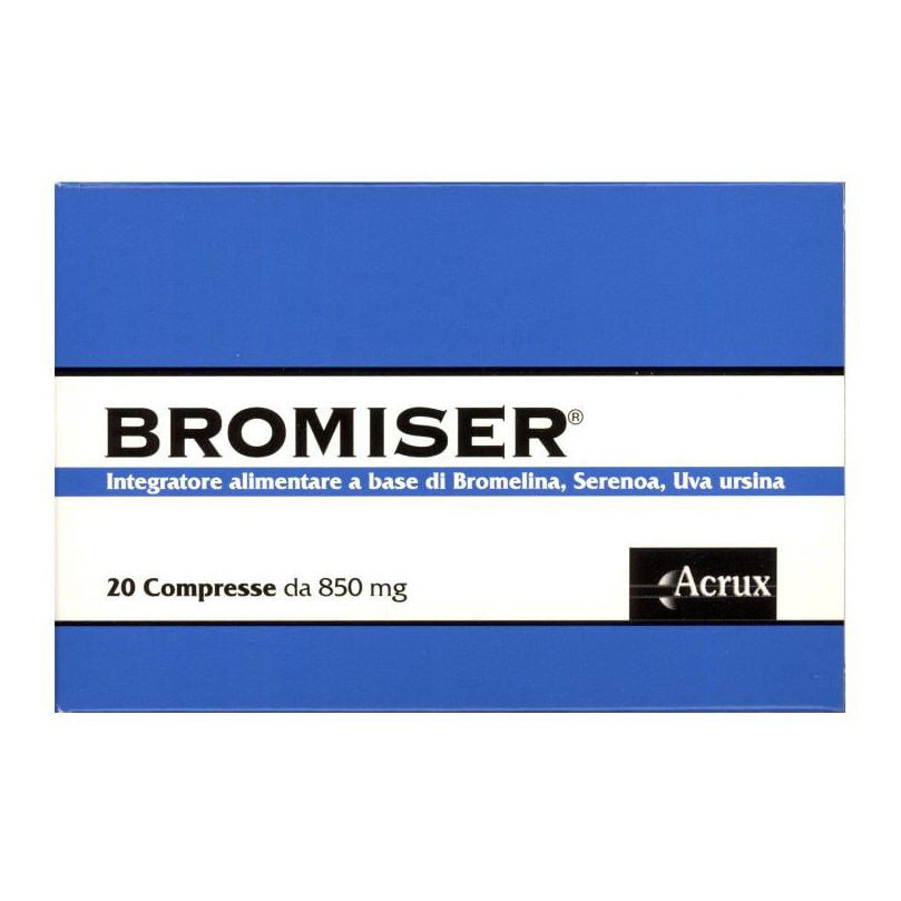 Bromiser 20 Compresse 850 mg - Integratore per Ghiandola Prostatica