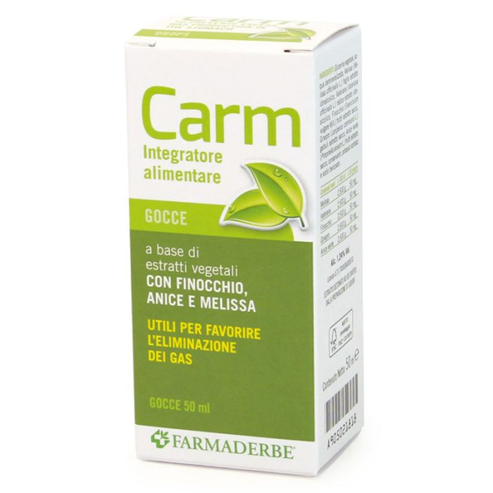 Carm Gocce Farmaderbe 50 ml - Integratore per Benessere Intestinale
