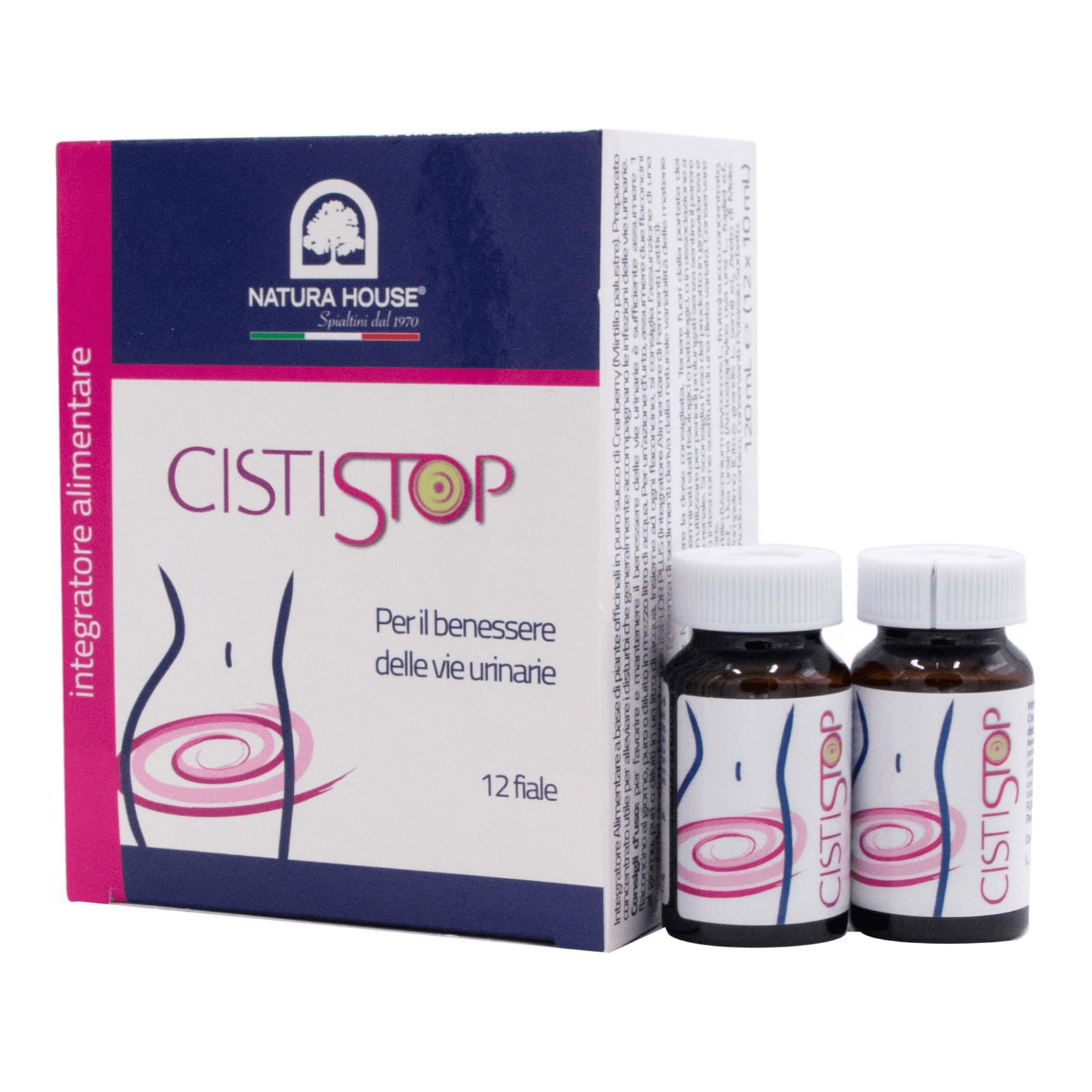 Cististop 12 Flaconcini - Integratore per Cistite con Cramberry
