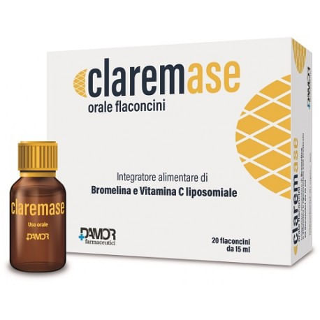 Claremase Orale 20 Flaconcini - Drenante con Bromelina