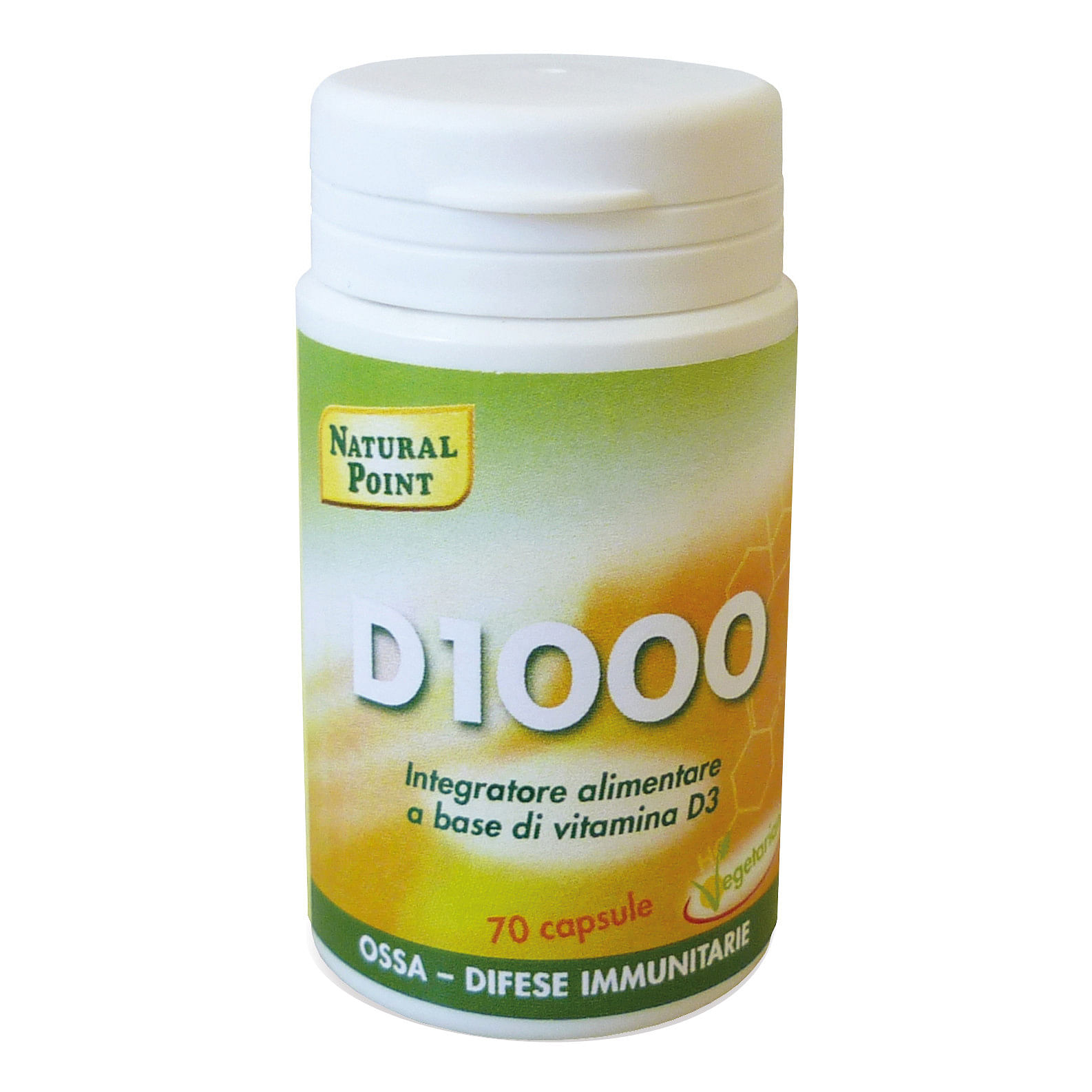 D1000 Natural Point 70 Capsule - Integratore di Vitamina D