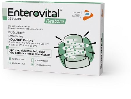 Enterovital Restore 10 Bustine - Integratore con Azione Probiotica