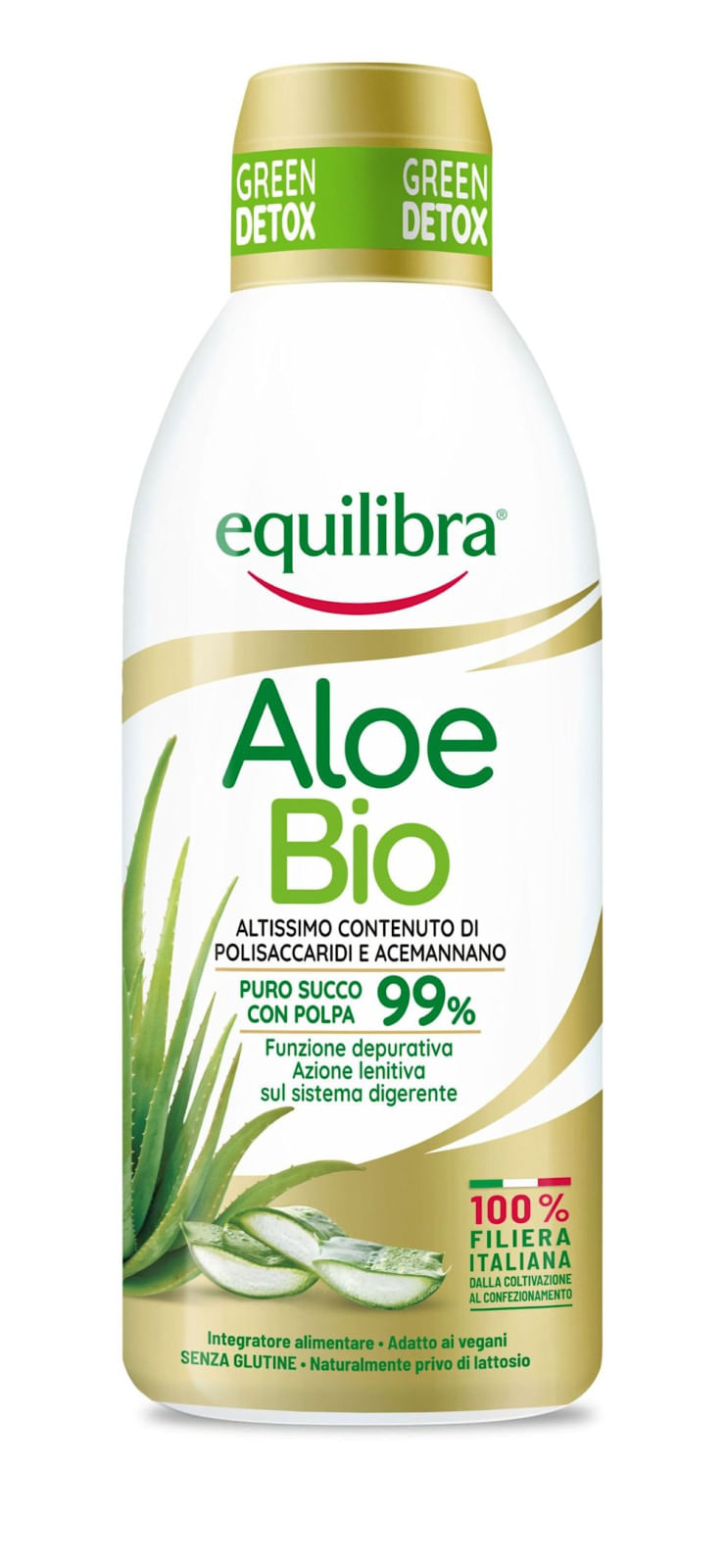 Equilibra Aloe Bio 750 ml - Succo di Aloe per Sistema Digerente