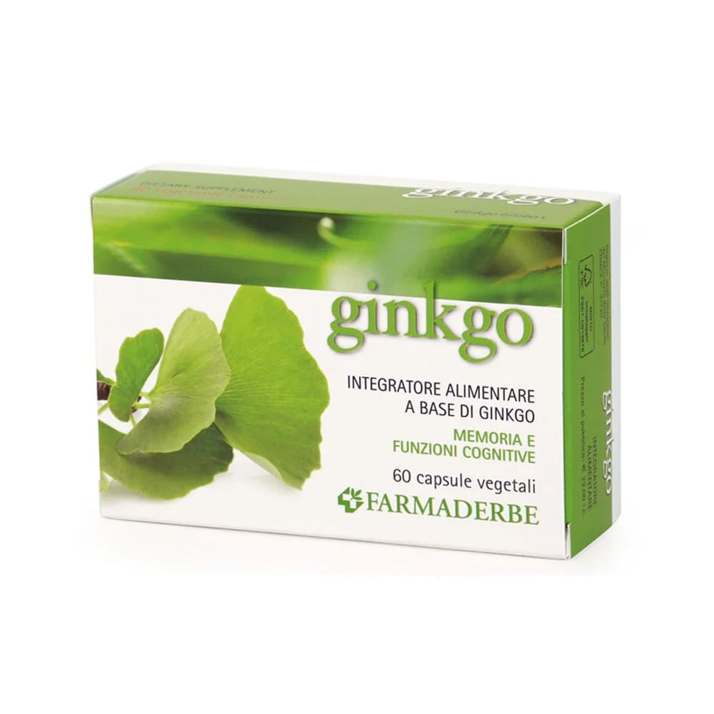 Ginkgo Biloba Farmaderbe - 60 Capsule con Azione Antiossidante