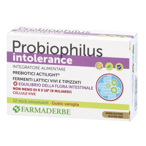 Probiophilus Intollerance Farmaderbe 12 Stick