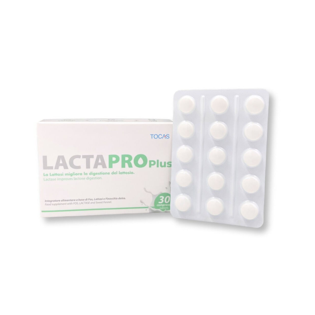 Lactapro Plus 30 Compresse - Integratore per Digestione del Lattosio