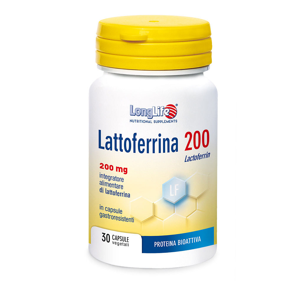 Lattoferrina 200 Longlife 30 Capsule Vegetali da 550 mg