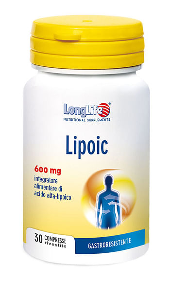Longlife Lipoic 600 mg - 30 Compresse di Acido Alfa-Lipoico
