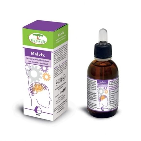 Malvix Gocce 50 ml - Antiossidante per Sistema Nervoso