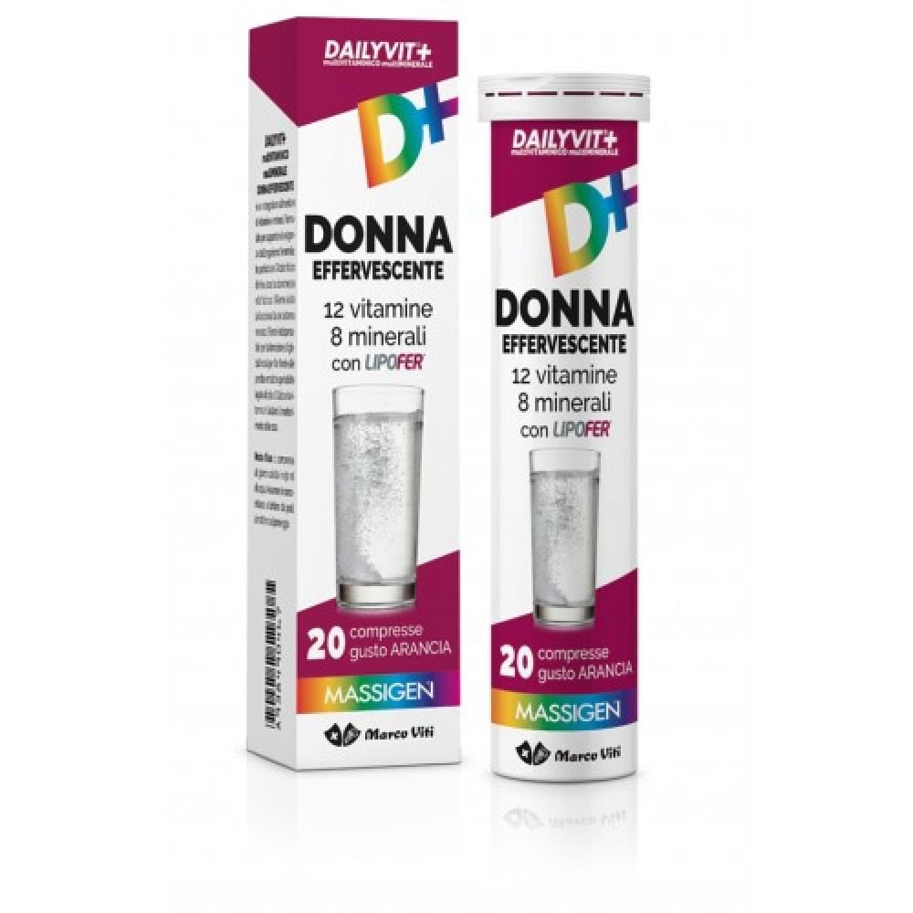 Massigen Donna Effervescente - Multivitaminico e Multiminerale 20 Compresse