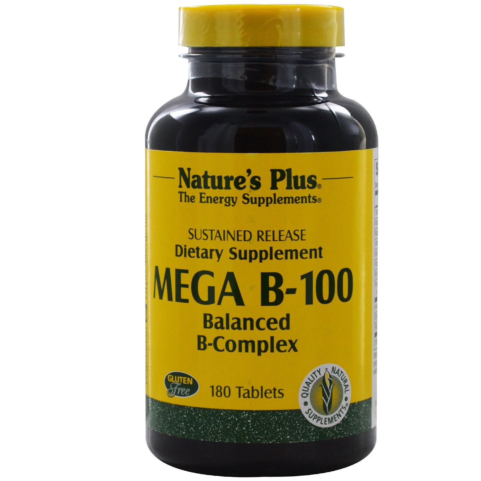 MEGA B-100 Natures Plus 60 Tavolette - Gruppo Vitamina B per Energia