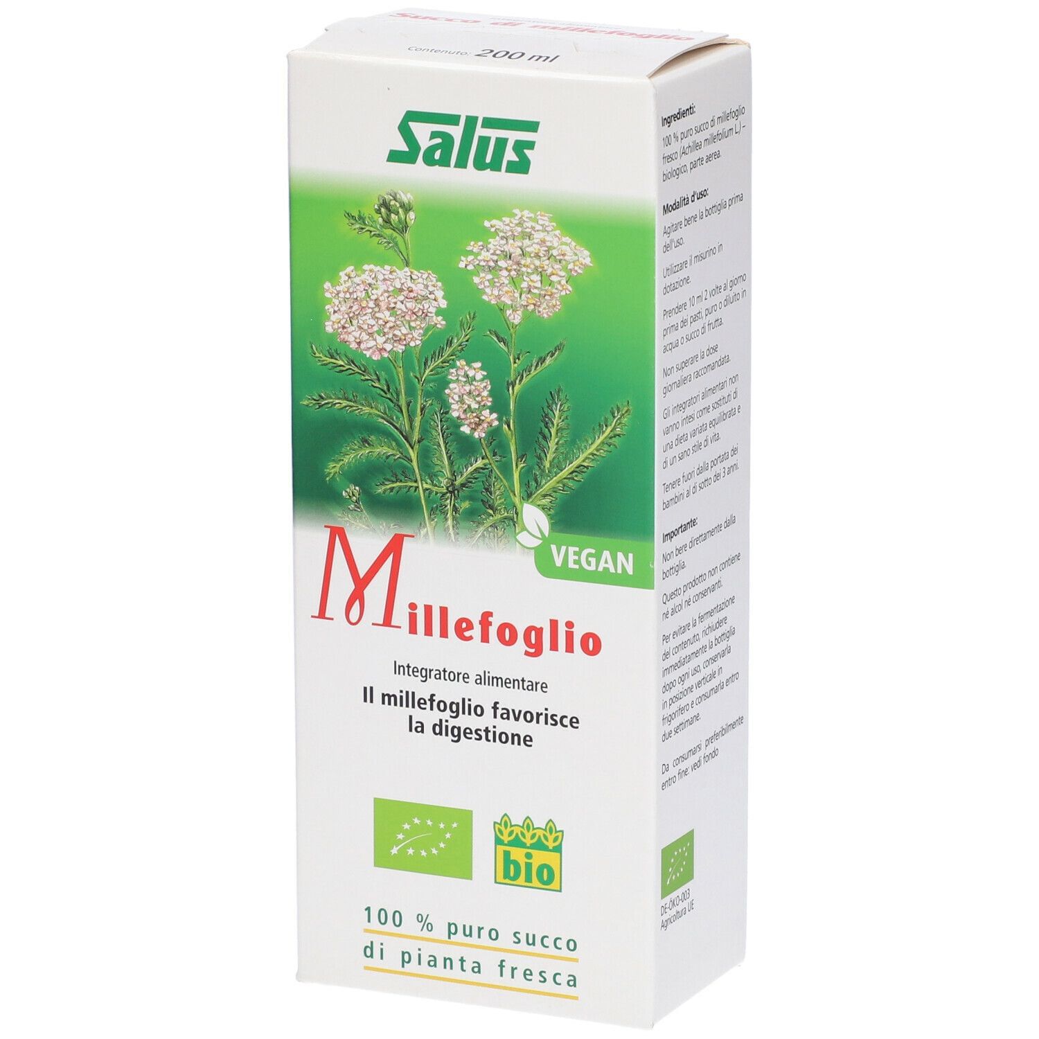 Millefoglio Salus - Succo per la Fame Nervosa 200 ml