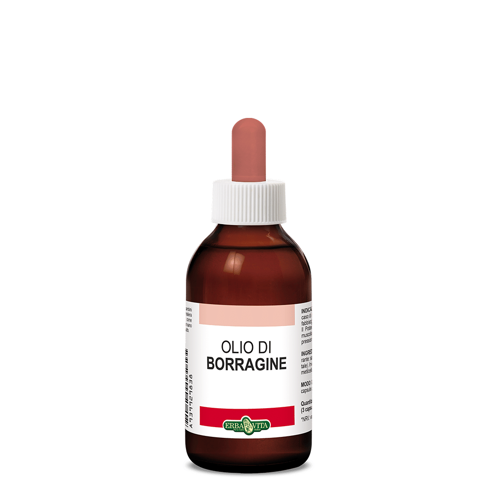 Olio di Borragine Erba Vita 30 ml - Integratore di Borragine