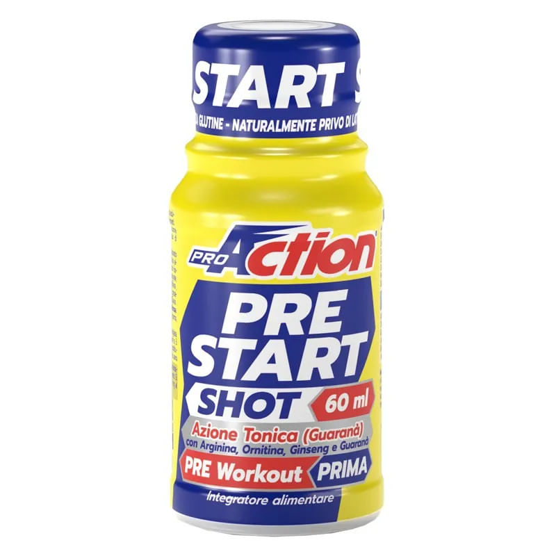 Pre Start Shot ProAction 60 ml - Energetico con Ginseng e GuaranÃ