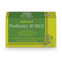 Probiotici 10 Miliardi 10 Flaconcini Erbamea - Integratore per Intestino
