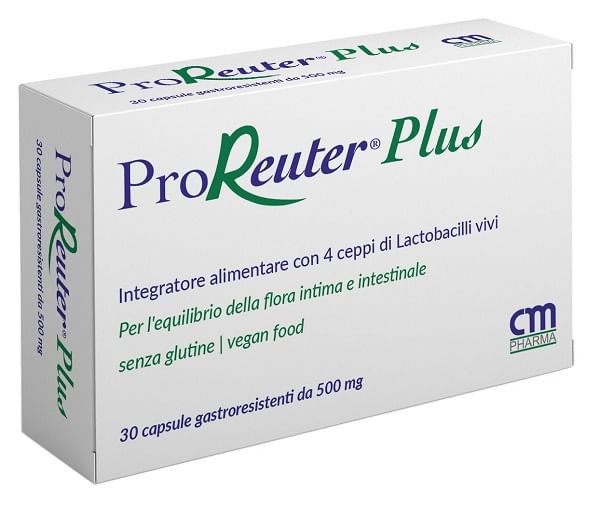Proreuter Plus 30 Capsule - Integratore con 4 Ceppi di Probiotici