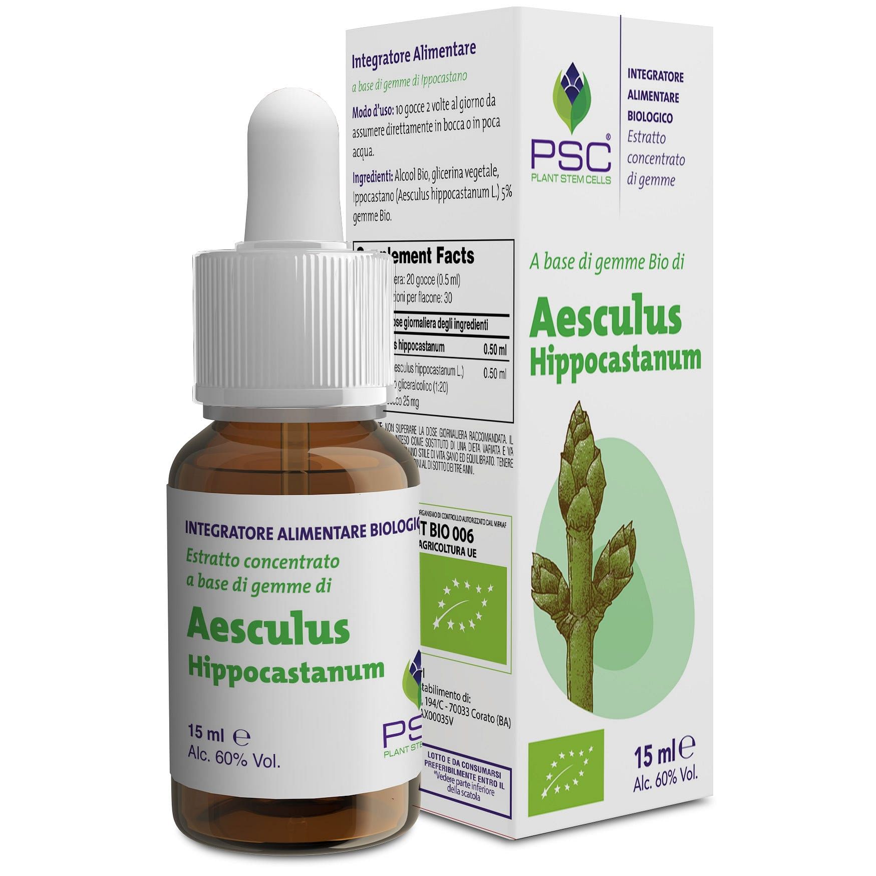 Aesculus Hippocastanum Forza Vitale - Gocce da 15 ml