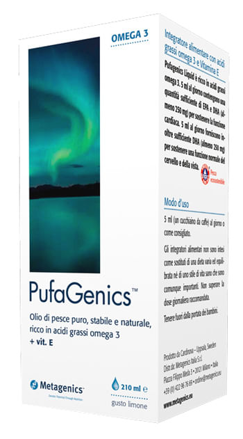 Pufagenics Liquid Limone 210 ml - Omega-3 per l'Organismo