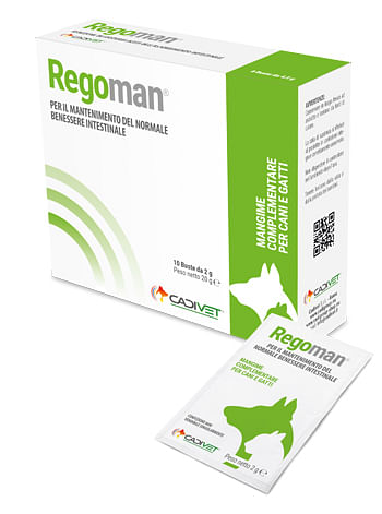 Regoman 10 Bustine - Integratore per Intestino di Cani e Gatti