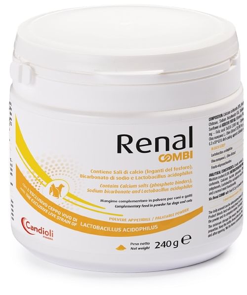 Renal Combi Polvere 70/240 Grammi - Integratore per Reni di Cani e Gatti